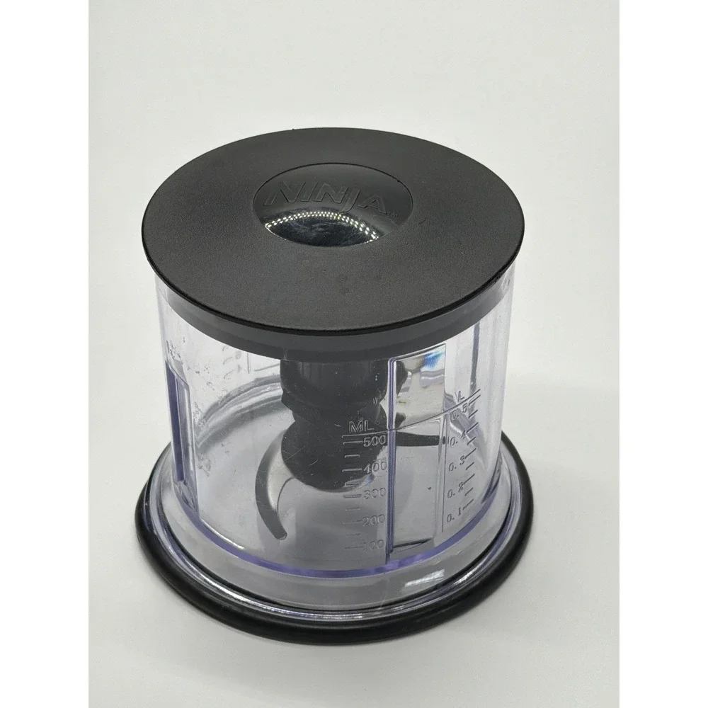 Ninja Express Chop Replacement 16oz Bowl with Blade and Storage Lid Black Clear